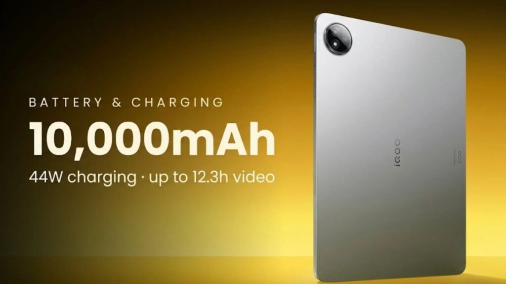 iQOO का नया धमाकेदार टैबलेट लॉन्च! 10,000mAh बैटरी के साथ 1000 दिन तक पावर रिजर्व का दावा, 144Hz डिस्प्ले और Snapdragon चिपसेट से लैस